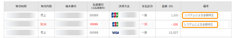 金額修正・取引の取消方法 – Airペイ - FAQ -