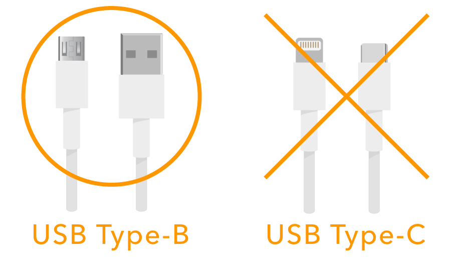 Airペイ microUSBケーブルType-B（USB2.0規格）