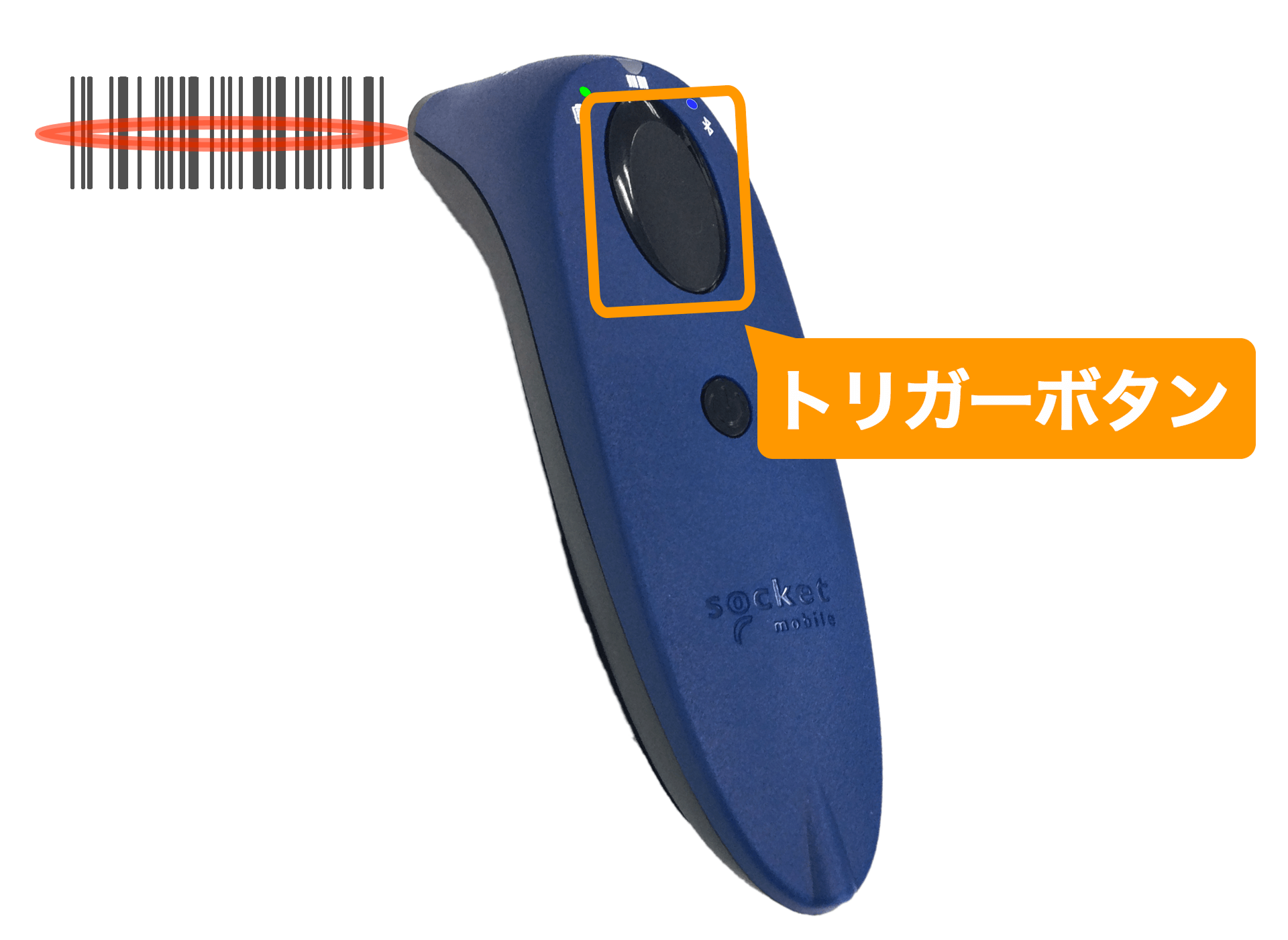 11 Airペイ バーコードリーダー S700 トリガーボタン