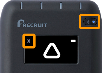 10 Airペイ カードリーダーBluetooth接続ランプ